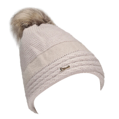 

Tailored Women Hairball Letter Winter Keep Warm Crochet Ski Hat Braided Cap