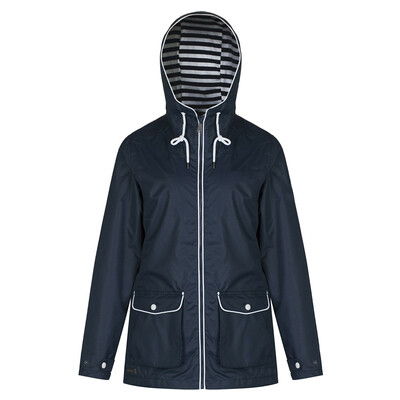 

Toponeto Womens Solid Rain Jacket Outdoor Jackets Waterproof Hooded Raincoat Windproof