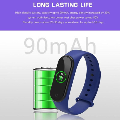 

M4 Smart Band Heart Rate Blood Pressure Monitor Fitness Tracker Bracelet