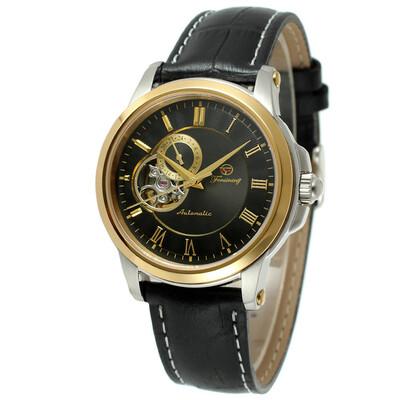 

Stainless steel waterproof leather Japan automatic mechanical watch mens watch mens watch hollow male mechanical