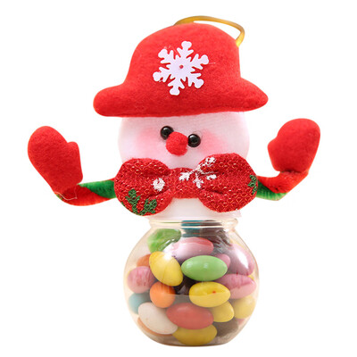 

Tailored Cute Christmas Candy Storage Can Decor For Home Gift Biscuit Food Storage Jar