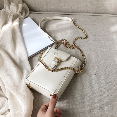 

French niche bag Messenger versatile ins handbags new 2019 fashion tide shoulder chain texture bucket bag