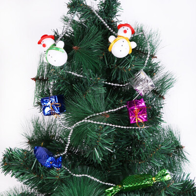 

Gobestart Santa Claus Snowman Chain Christmas Tree Decor Bell Chain Candy Pendant