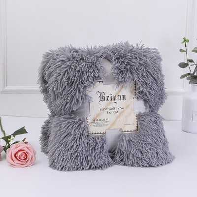 

Large And Small Soft Autumn Winter Warm Shaggy Faux Fur Gift Double Bed Sofa Blanket