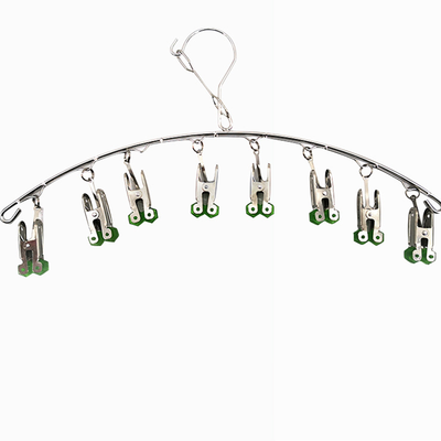 

JINLING Stainless steel windproof hanger 8 clips 2 packs 10649