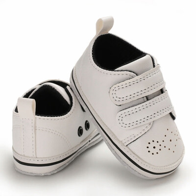 

Baby Shoes Soft Soleborn Baby Boy PU Pre-Walker Shoes Anti-Slip Sneakers Autumn Fashion Baby Boys First Walkers
