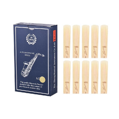 

Normal Level G Alto Saxophone Sax Reeds Strength 30 for Beginners 10pcs Box