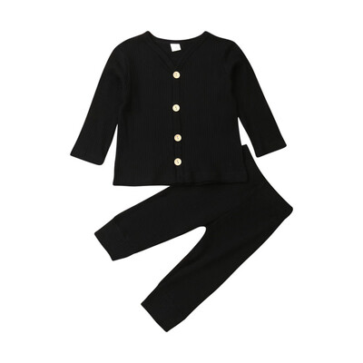 

Newborn Baby Girl Boy Autumn Clothes Knitted Cardigan TopsLong Pants Outfits
