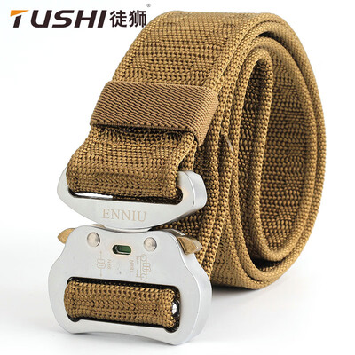 

ENNIU43 aluminum buckle tactical male belt fan tactical belt multi-function nylon outdoor training belt