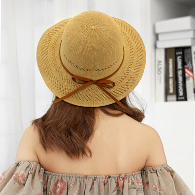 

New womens summer travel breathable sunhat beach sun hat beach outdoor UV protection hat