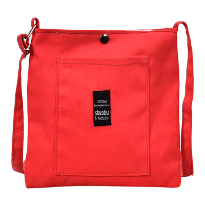 

Tailored Fashion Women Letter Canvas Candy Color Shoulder Bag Messenger Bag Crossbody Bag