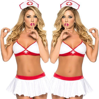 

Sexy Women Nurse Doctor Uniform Costume Lingerie Fancy Dress Cosplay