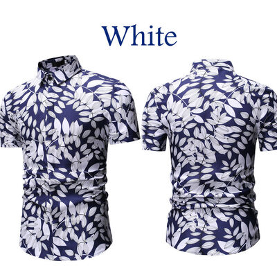 

Mens Floral Flower Print Casual Shirt Men Short Sleeve Dress Shirts Tops Lot