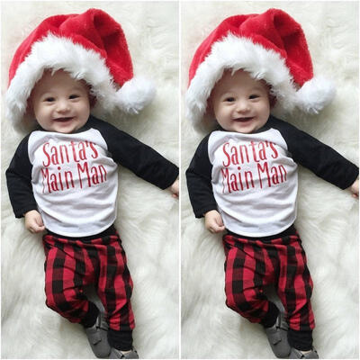 

3pcs Baby Boy Girl Cotton T-shirt TopsPants Outfits Set Clothes