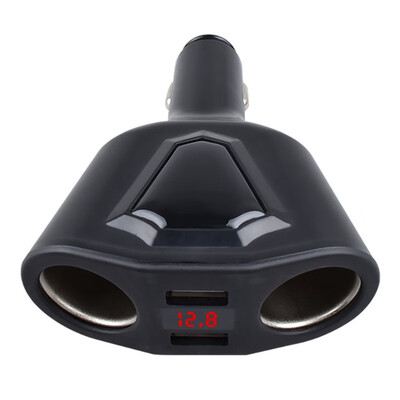 

Car charger dual USB car charger digital display multi-function car car phone charger dual cigarette lighter