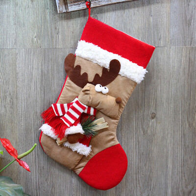 

Tailored Christmas gifts Candy Beads Christmas Santa Claus Snowman Socks Decorations