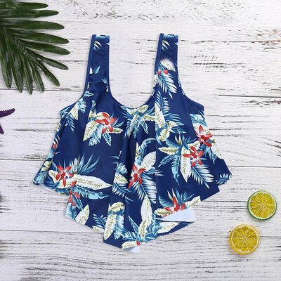 

Roseonmyhand Women Bathing Suits Top Ruffled With High Waisted Bottom Bikini Set