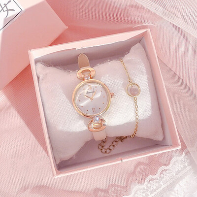 

Belt Watch Female ins Style Literature&Art Simple Retro Waterproof Ribbon Small Temperament Small Watch Disk Delicate