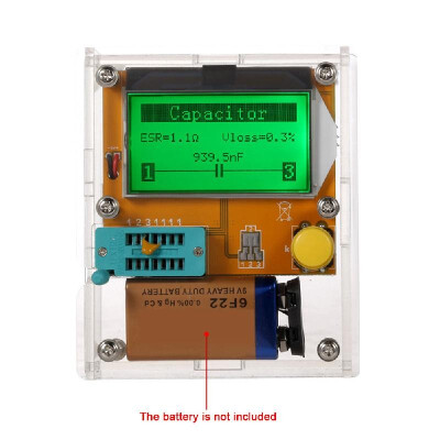 

Multi-functional LCD Backlight Transistor Tester Diode Triode Capacitance ESR Meter MOS PNP NPN LCR with Case