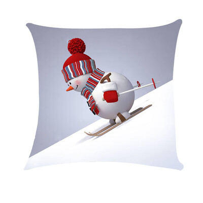 

Tailored Christmas Snow Happy Santa Claus Super Soft Pillow Case Cushion Cover