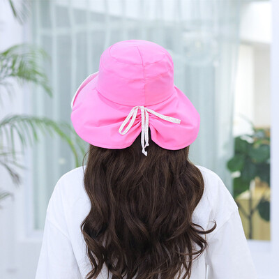 

Summer womens UV hat sunscreen hat cover face breathable sun hat outdoor cool hat beach sports hat