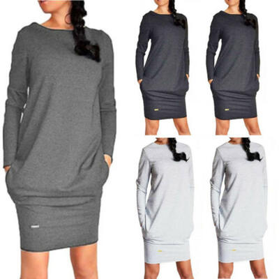 

Womens Bodycon Long Sleeve Evening Party Cocktail Club Mini Short Pencil Dress