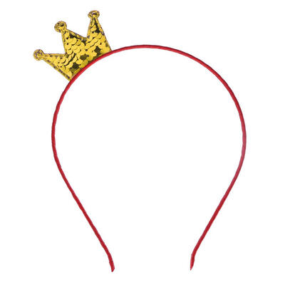 

Cute Unisex Sequins Crown Hair Hoop Party Birthday Headwear Accessories