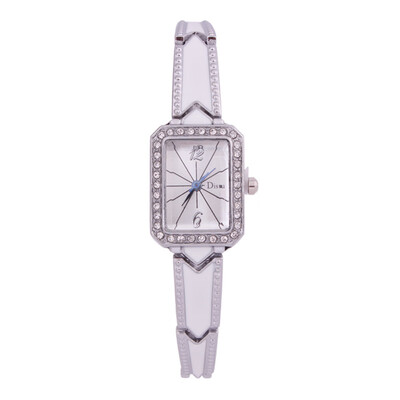 

Rectangular Diamond Womens Fashion Watch Student Personality Popular Quartz Watch