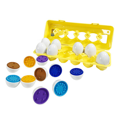

YIWULAColor & Shape Sorter Matching Egg Set Educational Learning Toy Kids Gift 12pcs
