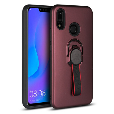 

Magnetic Car Mount Case Huawei Nova 3i Phone Ring Holder Cover Huawei P Smart Plus Smart Nova3i INE-LX1 Hybrid Bumper Case