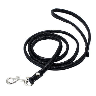 

Pet Cat Puppy Dog Leash Collar Long Smooth Pu Leather Leashes Solid Color Dog Walker Dog Girl Boy Leashes For Puppy Safe Walking