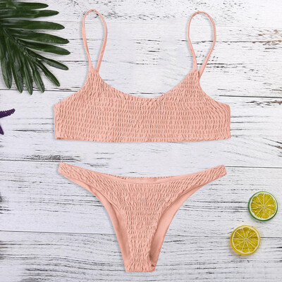 

Saidsome Women Soild Push-Up Padded Bra Beach Bikini Set Swimsuit Beachwear Swimwear