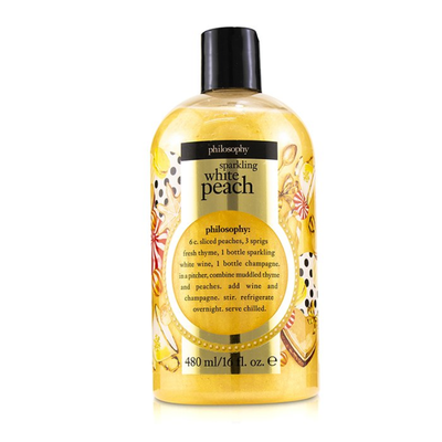 

PHILOSOPHY - Sparkling White Peach Shampoo Shower Gel & Bubble Bath 480ml16oz