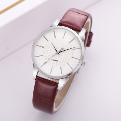 

Womens Fashion Leather Strap Quartz Watch clock relogio feminino mujer Hot Sale Casual Luxury Simple Ladies WristWatches F