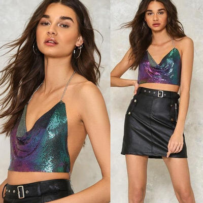 

Womens Casual Summer Tank Top Vest Blouse Sleeveless Crop Tops Shirt Beachwear
