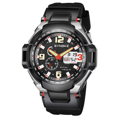 

SYNOKE 67606 50m Waterproof Sports Digital Watch Wristwatch For Men