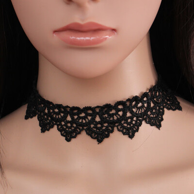 

New Black Lace Short Choker Necklace Girls Punk Elegant Trendy Women Korean Necklace Fashion Jewelry