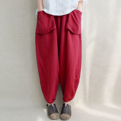 

Tailored Women Oversize Harem Pants Loose Vintage Ethnic Plus Size Trousers Pants