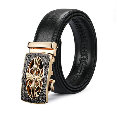

Designer belts for Men Metal Automatic Buckle Split Leather Waist belt for luxury fashion cowhide mens belt Novelty 35cm zp090