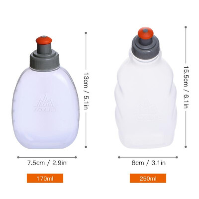 

AONIJIE 2 PCS Hydration Waist Bottle Running Belt Bottle BPA Free Sports Bottle for Camping Cycling Marathon 170ML 250ML