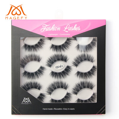 

Gobestart Luxury 9Paire 5D False Lashes Fluffy Strip Eyelashes Long Natural Party Makeup