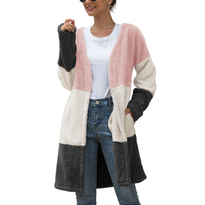 

Fashion Women Cardigan Fur Jacket Outerwear Tops Winter Warm Sweater Fluffy Coat