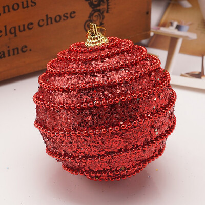 

Siaonvr Christmas Rhinestone Glitter Baubles Ball Xmas Tree Ornament Decoration 8CM