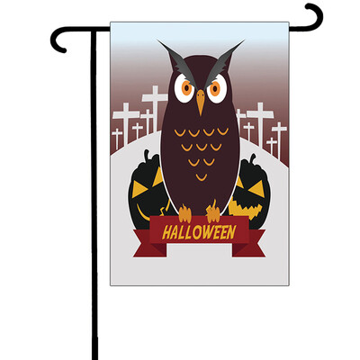 

Toponeto Halloween Bat Pumpkin Witch Garden Banner Home Decoration Banner 30x45cm