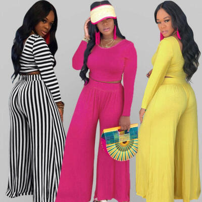 

2pcs Set Women Ladies Multicolor Print Bodycon Long Jumpsuit Rompers Clubwear