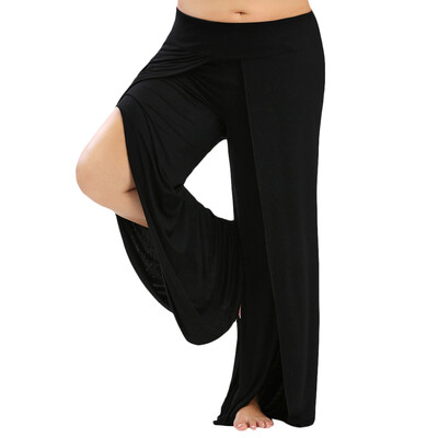 

Plus Size Palazzo Pants with High Split