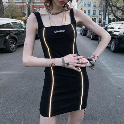 

Women Sexy Sleeveless Mini Dress Casual Long Tops Blouse Slim T Shirt Sundress