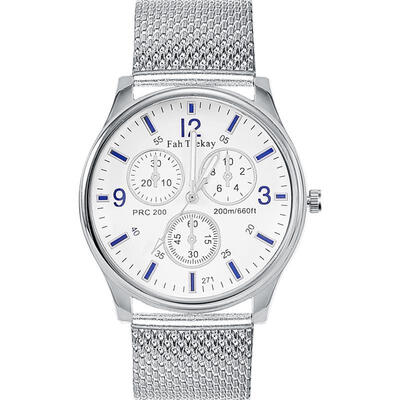 

Erkek Kol Saati Luxury Watch Mens Mesh Band Stainless Steel Analog Quartz Wristwatch Military Sport Silver Watches Relogio