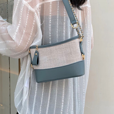 

Net red foreign womens bag 2019 new fashion woven bucket bag summer small fresh wild ins slanting pouch
