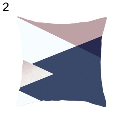 

Color Block Teardrop Triangle Geometric Pillow Case Cushion Cover Sofa Car Decor